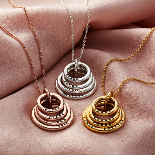 Personalised Deluxe Family Names Necklace